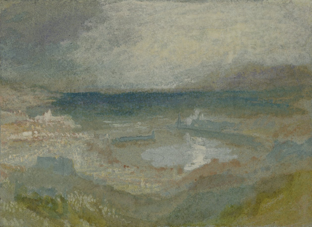 Een Storm over Genua door Joseph Mallord William Turner