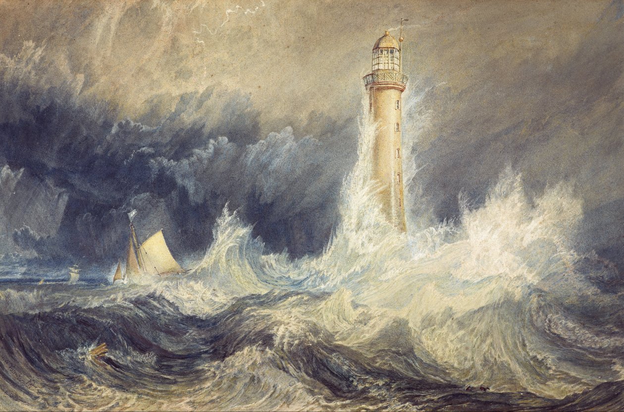 Bell Rock vuurtoren door Joseph Mallord William Turner