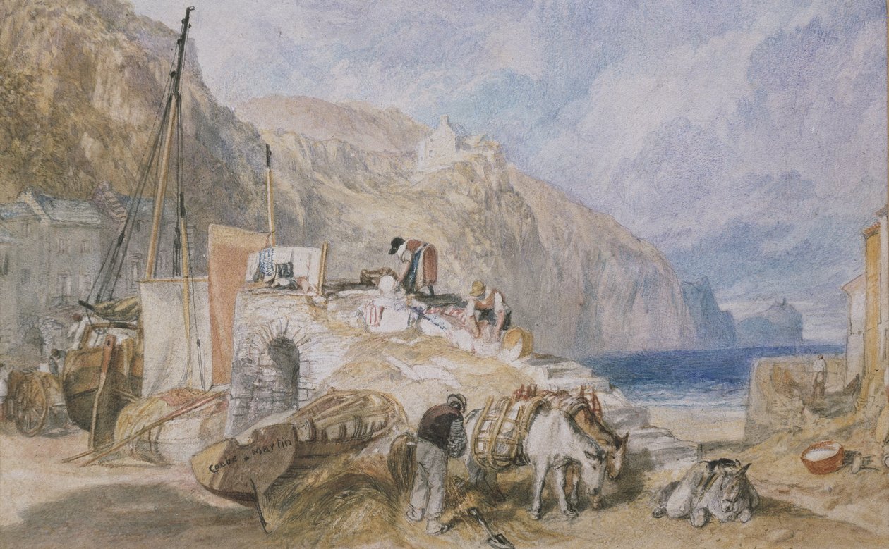 Combe Martin, Devonshire, c.1824 door Joseph Mallord William Turner