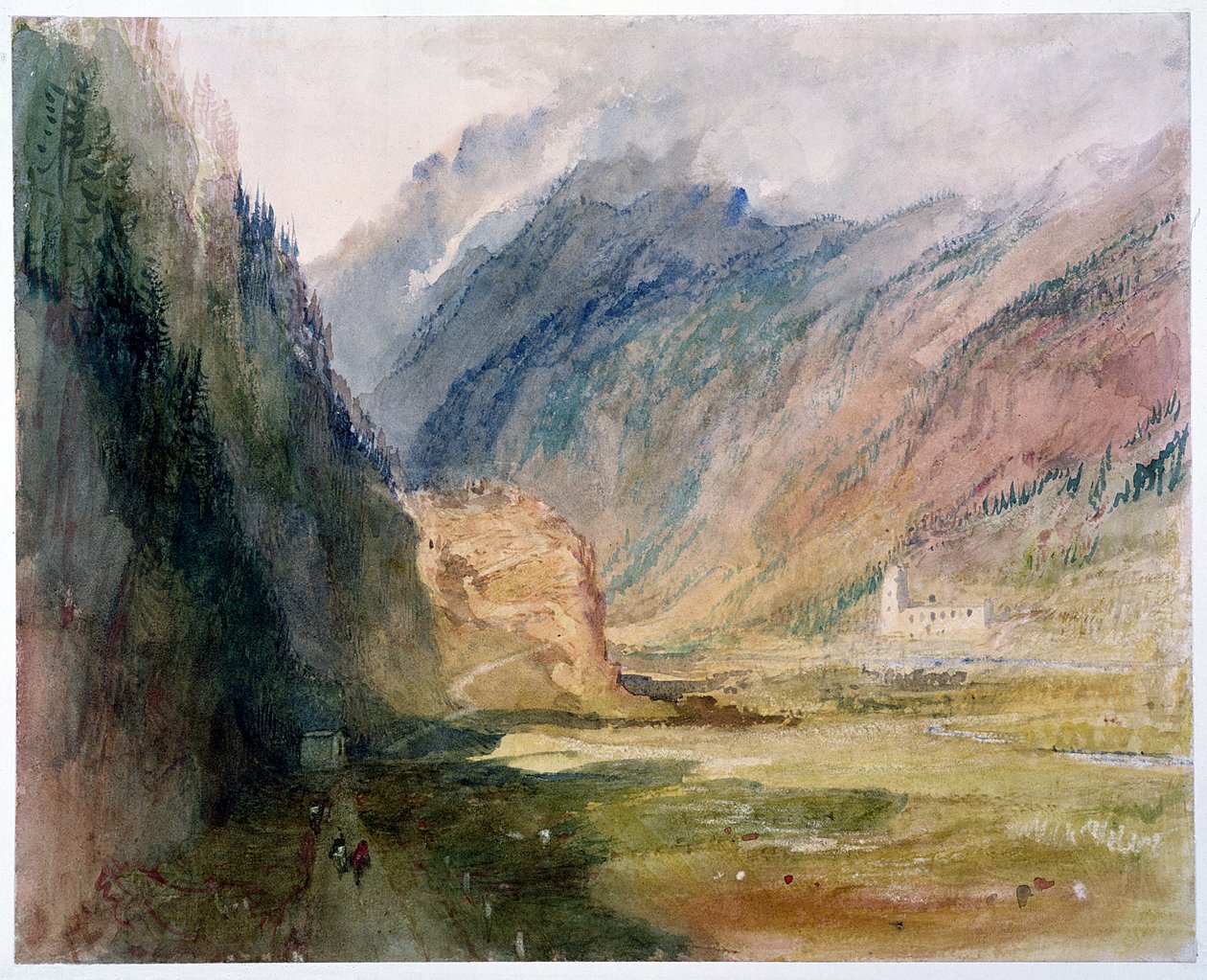 Couvent du Bonhomme, Chamonix, c.1836-42 door Joseph Mallord William Turner