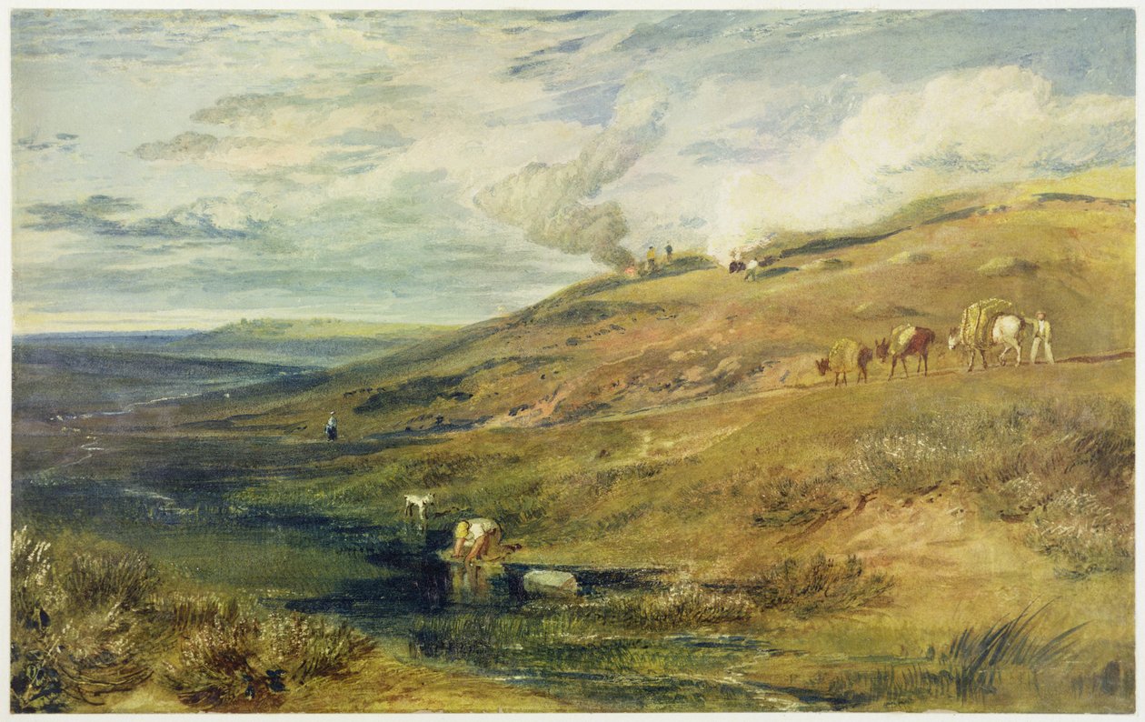 Dartmoor: De bron van de Tamar en de Torridge, c.1813 door Joseph Mallord William Turner