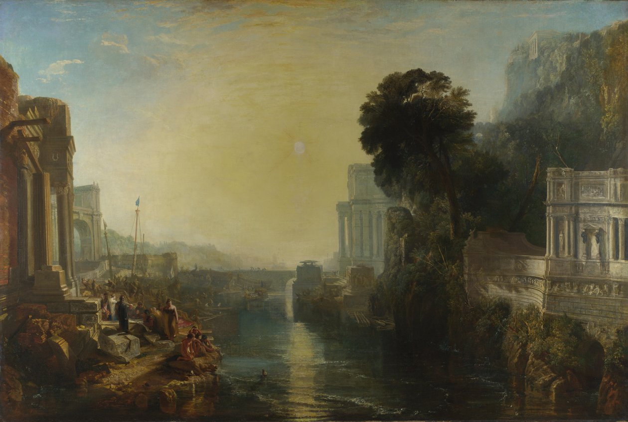Dido bouwt Carthago, of De opkomst van het Carthaagse Rijk, 1815 door Joseph Mallord William Turner