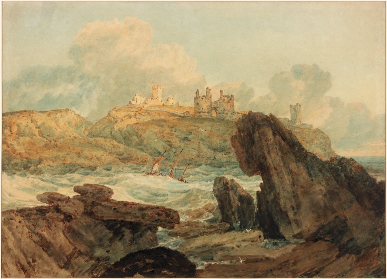 Kasteel Dunstanburgh door Joseph Mallord William Turner