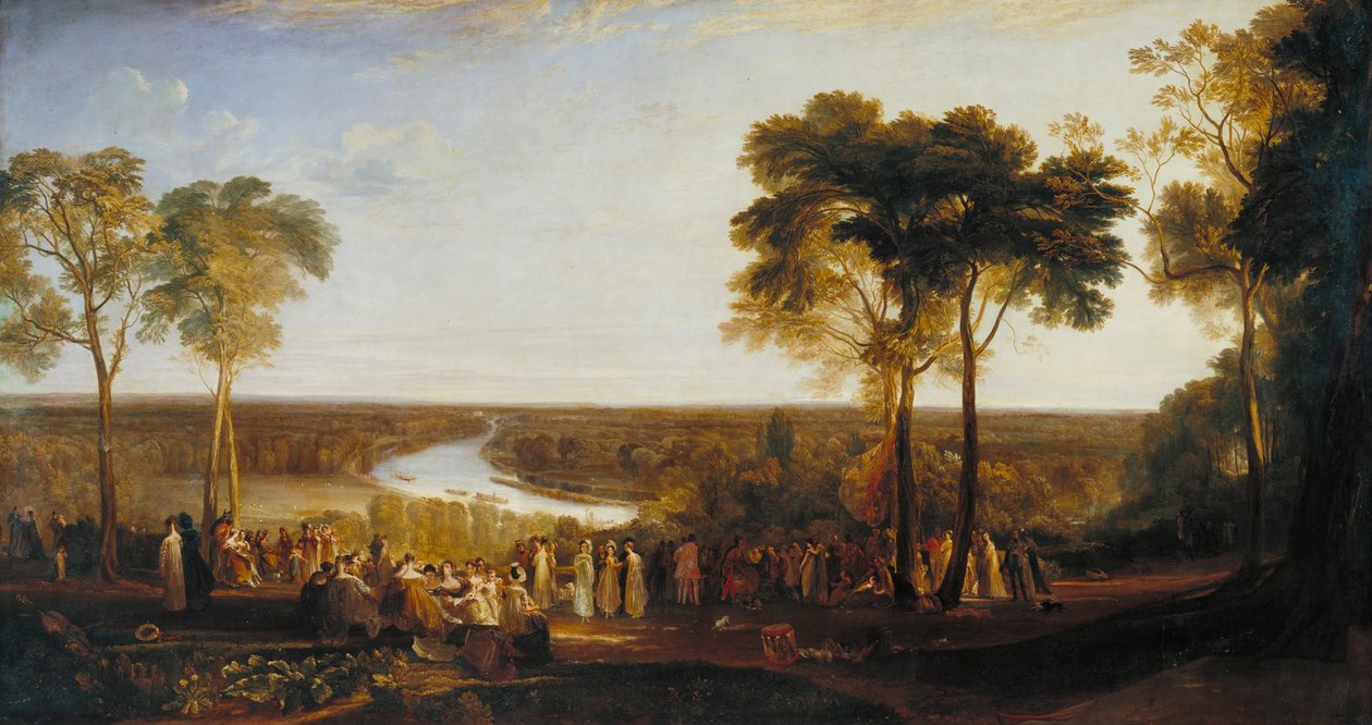Engeland- Richmond Hill, op de Verjaardag van de Prins Regent door Joseph Mallord William Turner