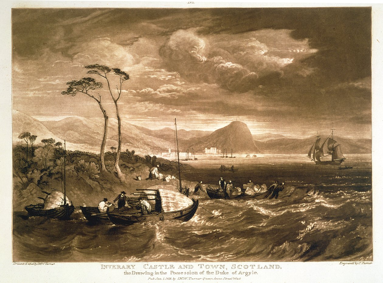 F.65.I Inverary Castle en Town, uit de 