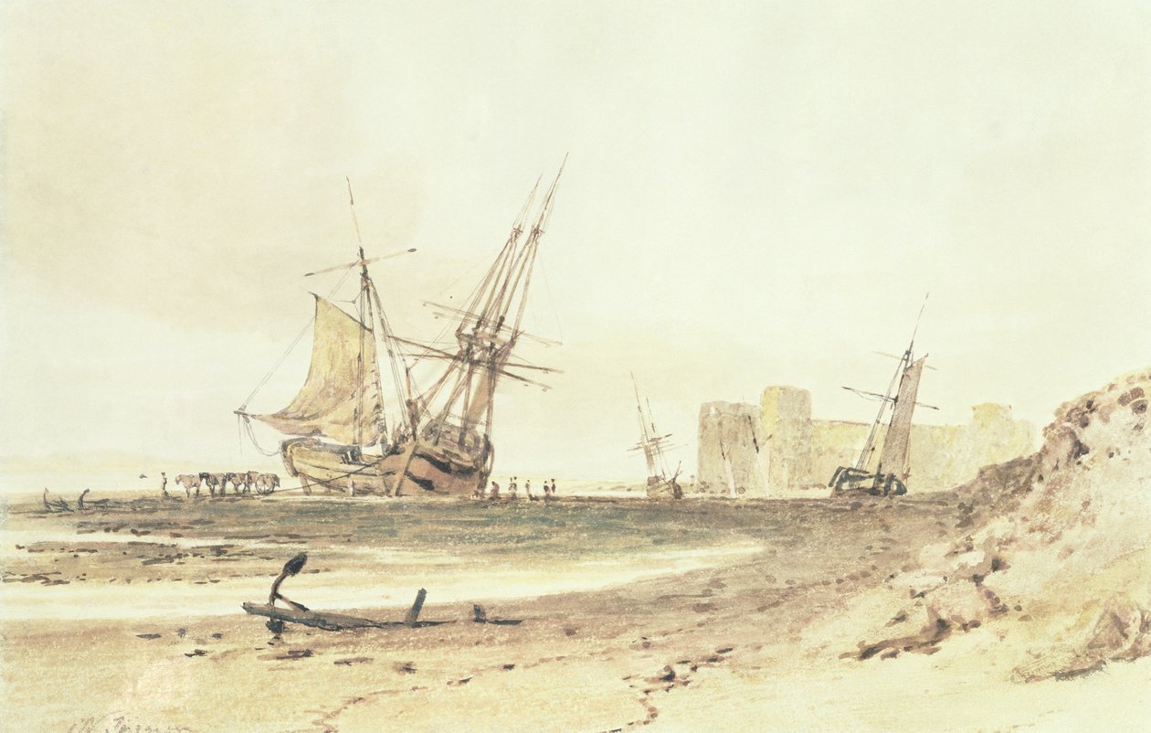 Kasteel Flint, Wales door Joseph Mallord William Turner