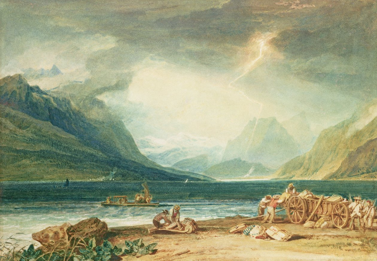 Meer van Thun door Joseph Mallord William Turner