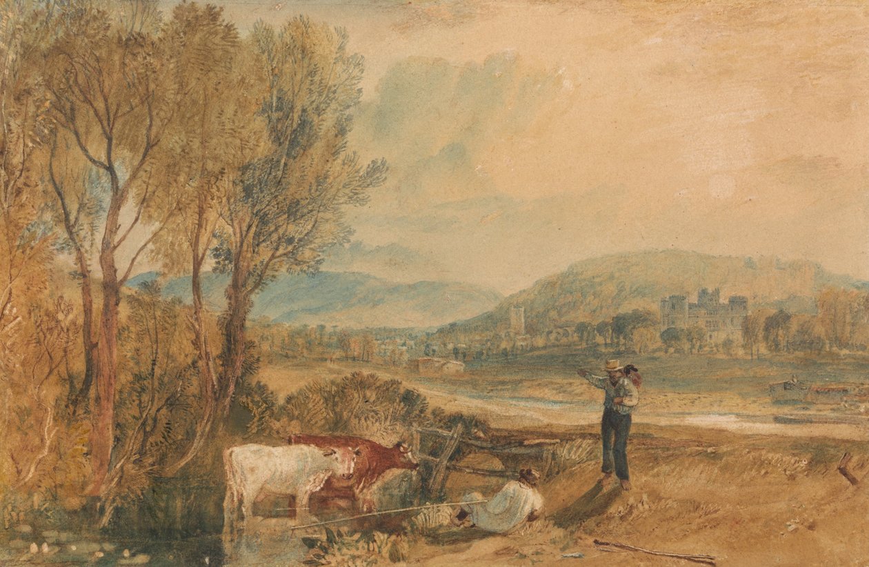 Lulworth Castle, Dorset door Joseph Mallord William Turner