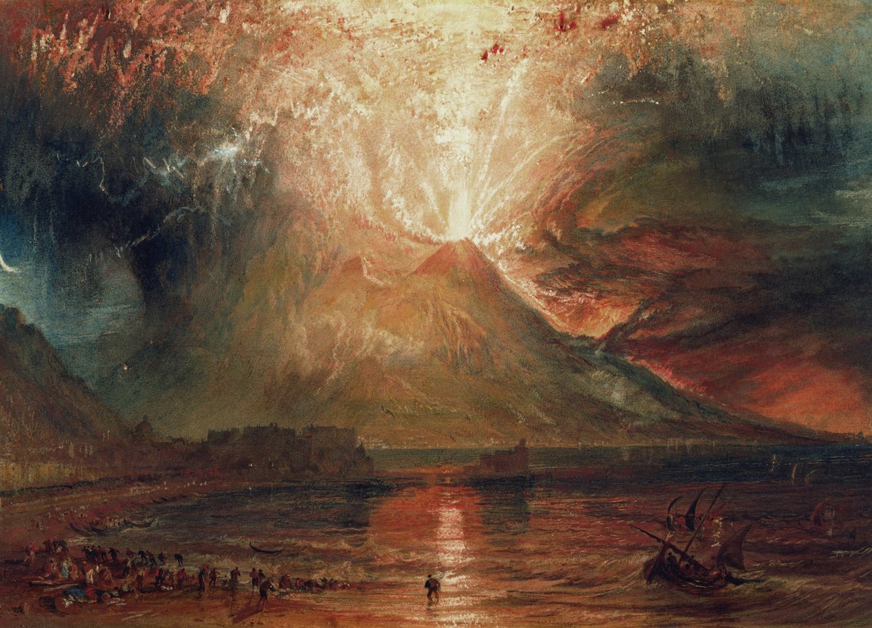 Uitbarsting van de Vesuvius, 1817 door Joseph Mallord William Turner