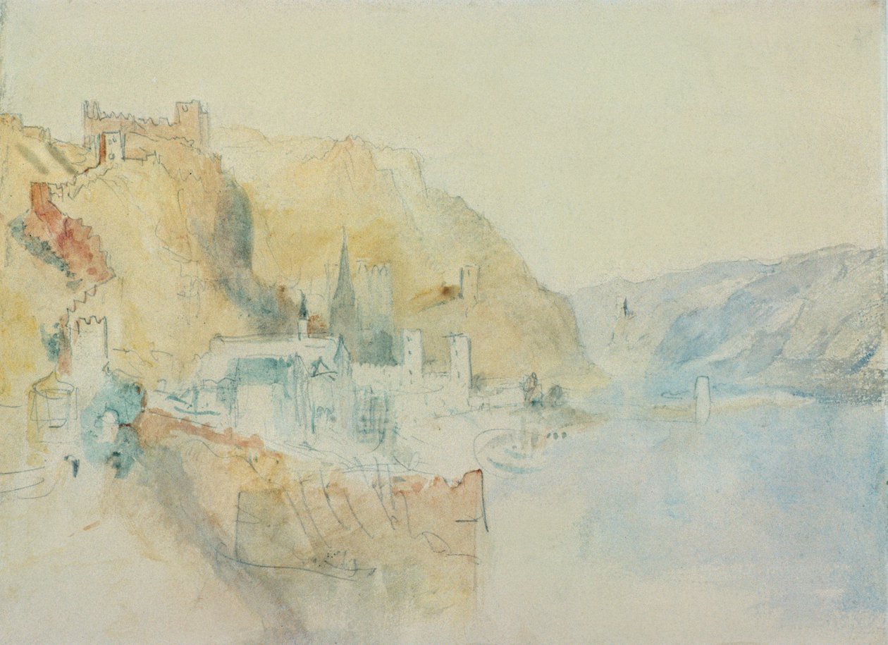 Aan de Rijn door Joseph Mallord William Turner