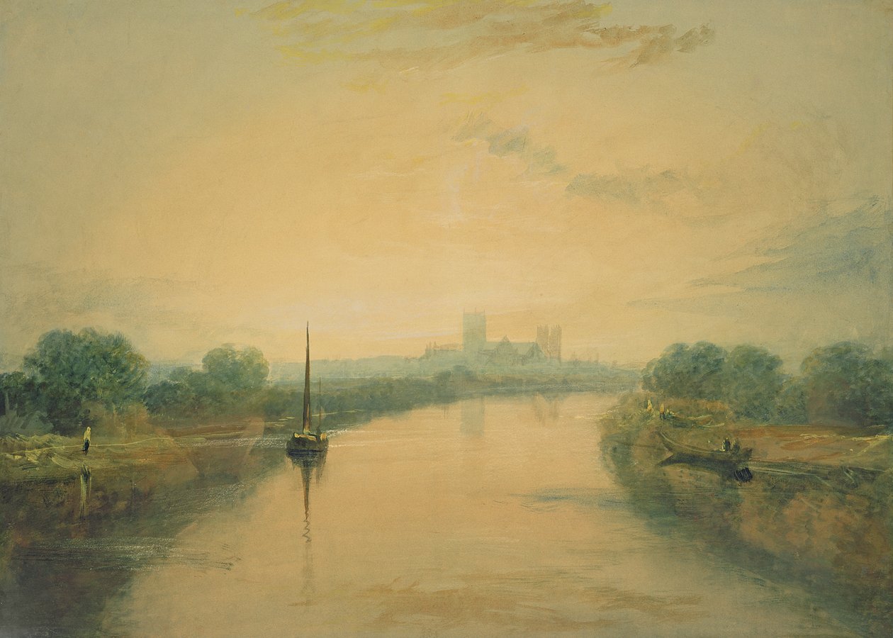 Aan de rivier Ouse door Joseph Mallord William Turner