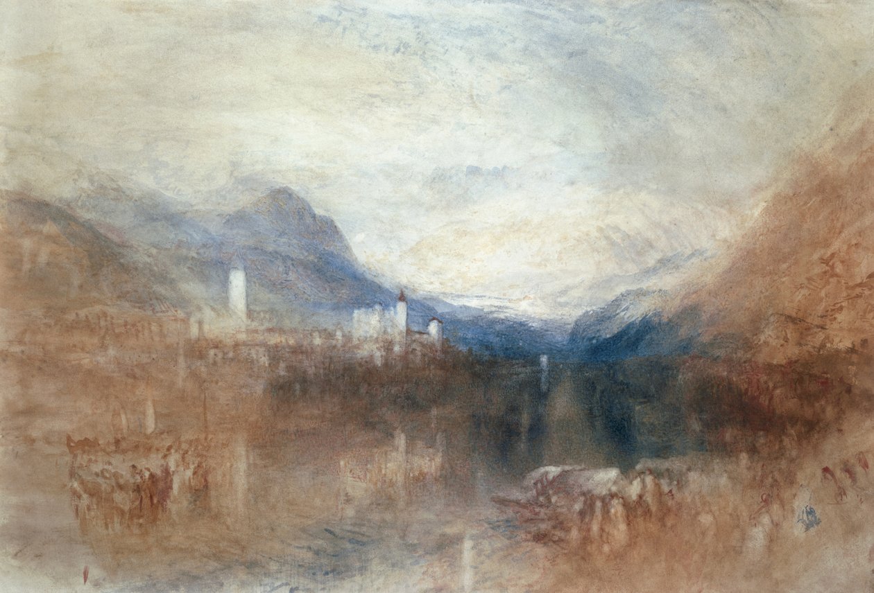 Pallanza, Lago Maggiore door Joseph Mallord William Turner
