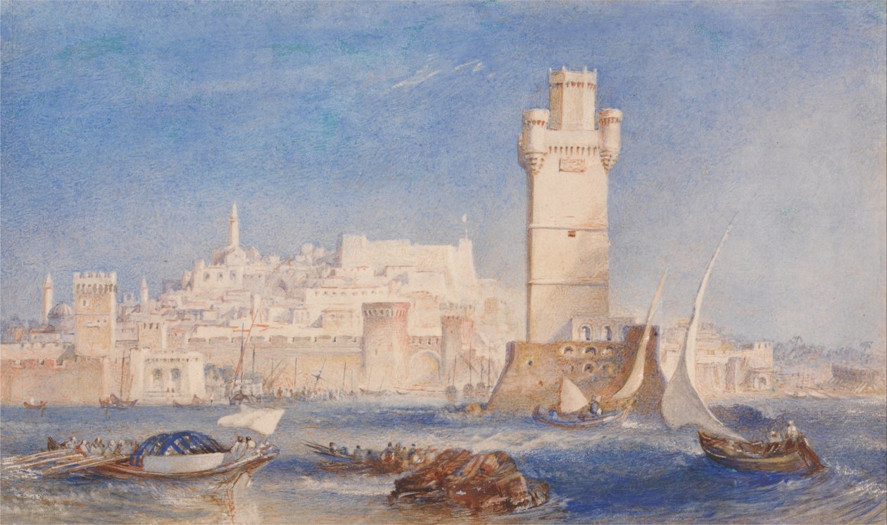 Rhodos door Joseph Mallord William Turner