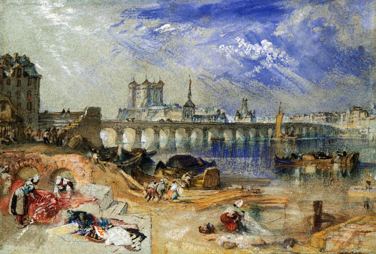 Saumur door Joseph Mallord William Turner