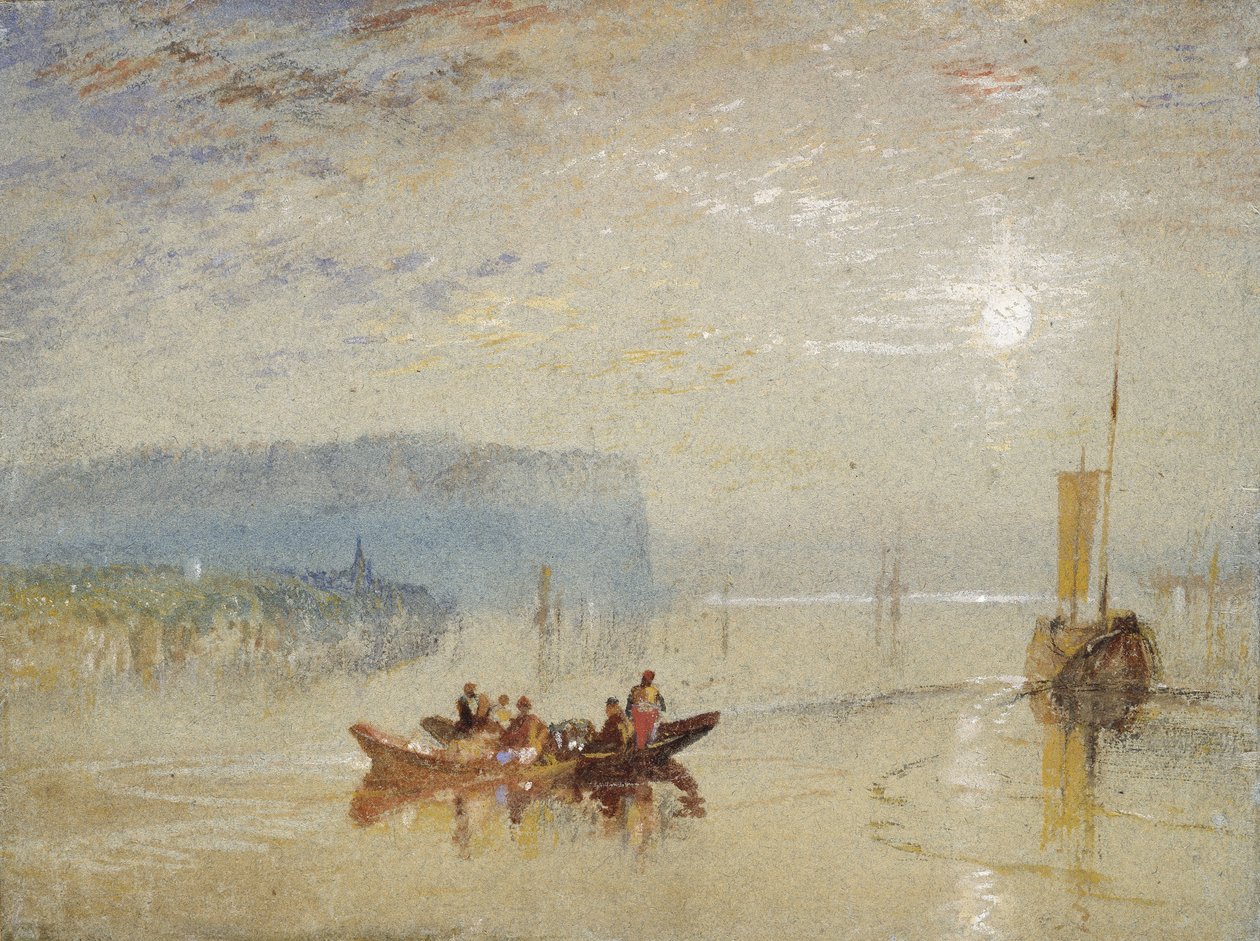 Scène aan de Loire, nabij de Coteaux de Mauves, ca. 1830 door Joseph Mallord William Turner