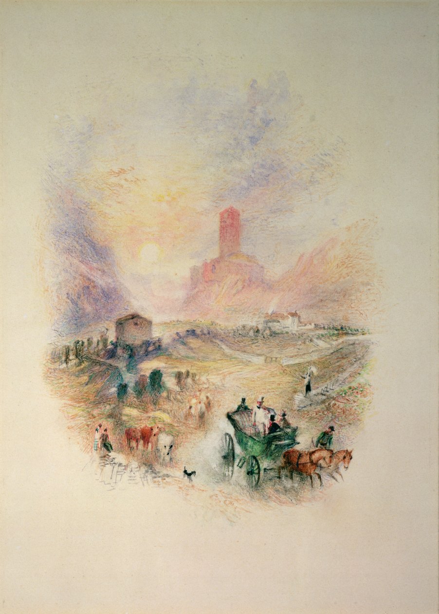 Sir Walter Scott bezoekt Smallholm Tower door Joseph Mallord William Turner