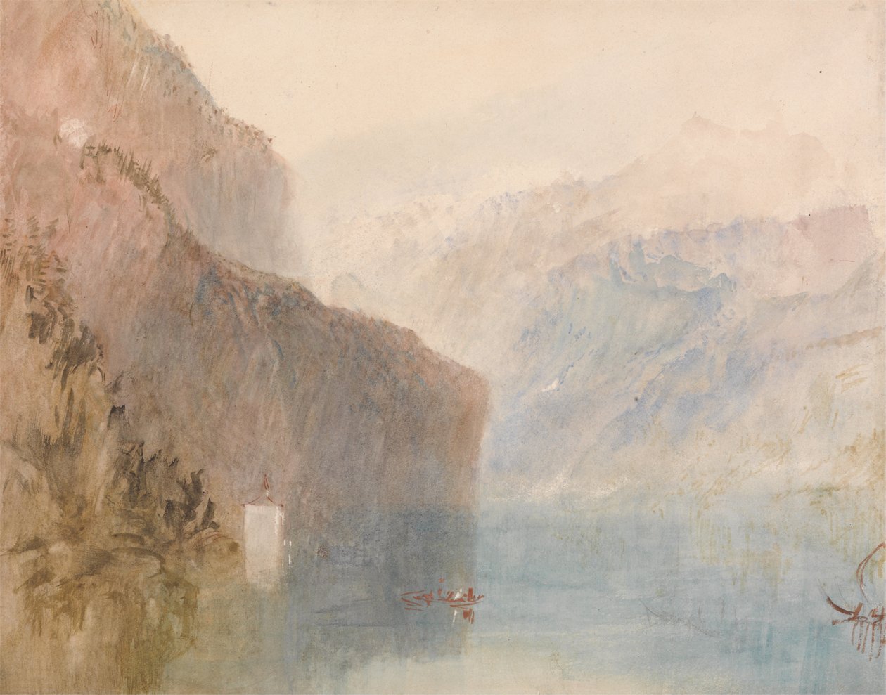 Tells kapel, Meer van Luzern door Joseph Mallord William Turner