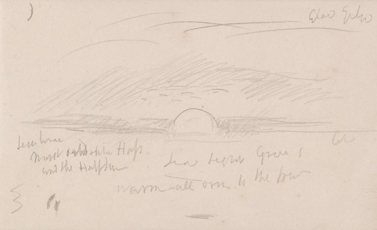 Het kanaalschetsboek door Joseph Mallord William Turner