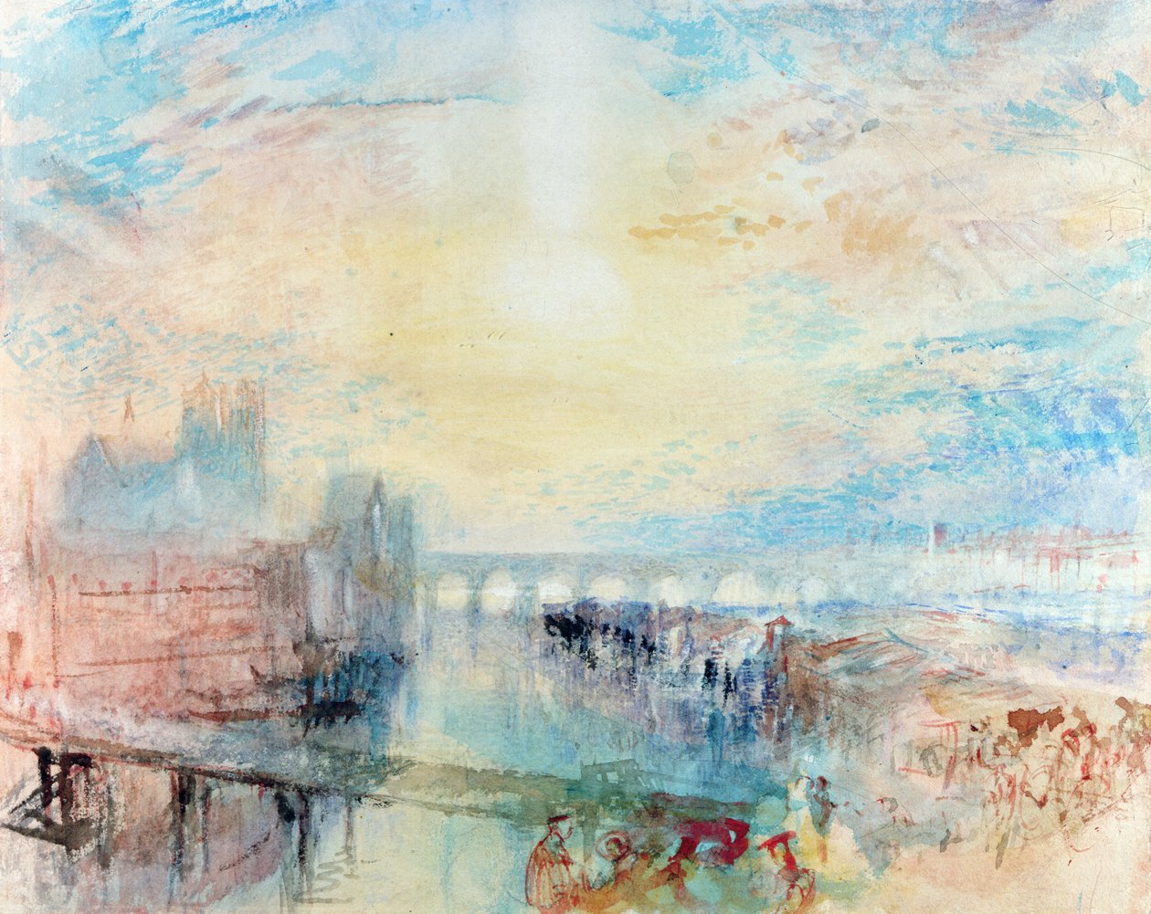 Uitzicht op Lyon door Joseph Mallord William Turner