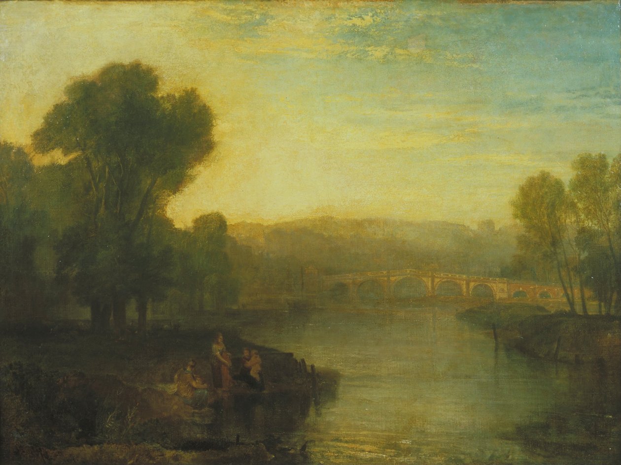 Uitzicht op Richmond Hill en brug door Joseph Mallord William Turner