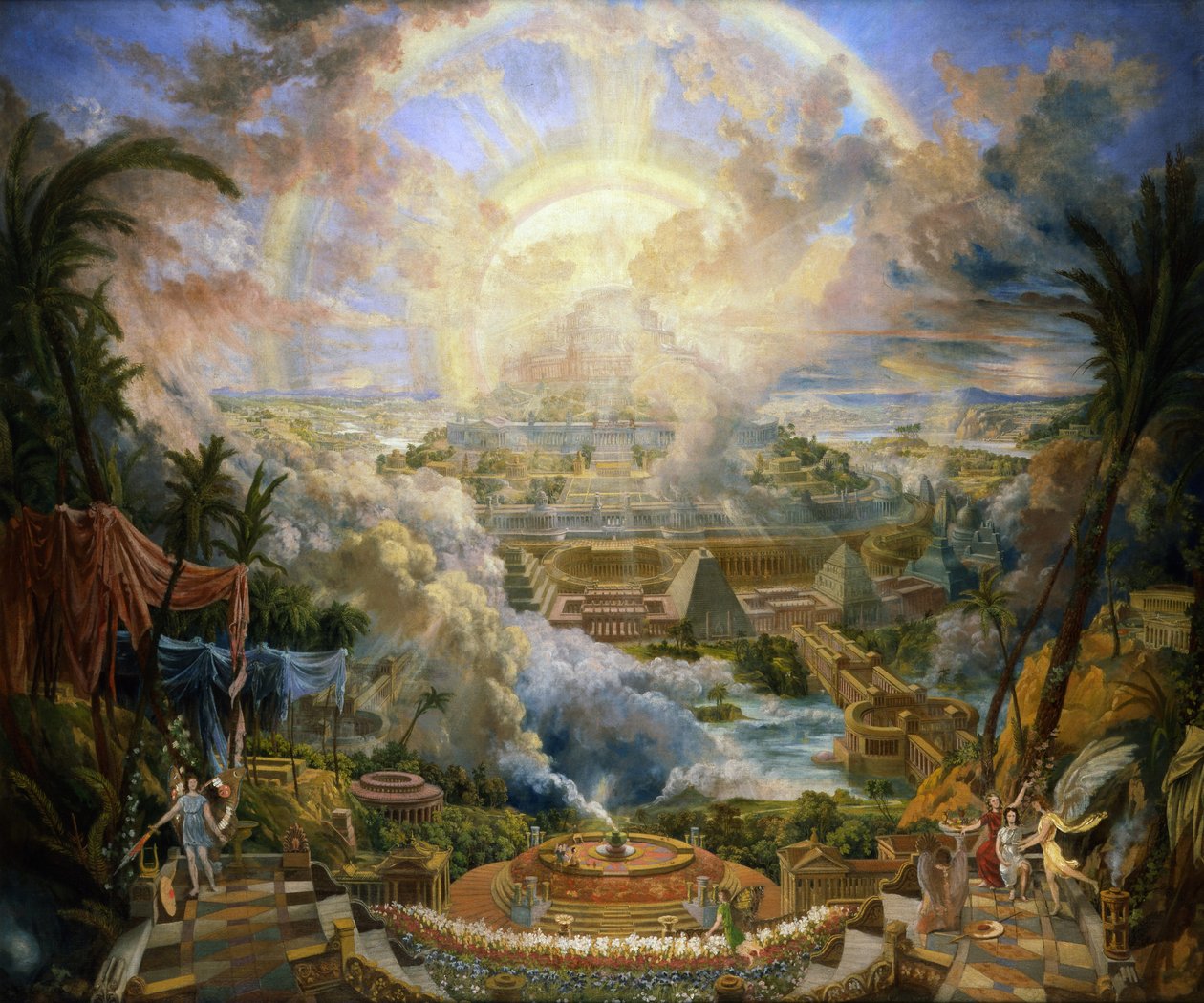 De Berg van de Vergadering door Joseph Michael Gandy
