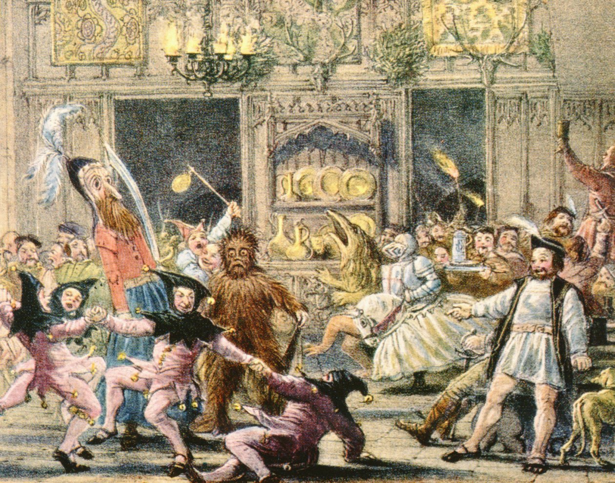 Driekoningenavond Tudor Revels door Joseph Nash