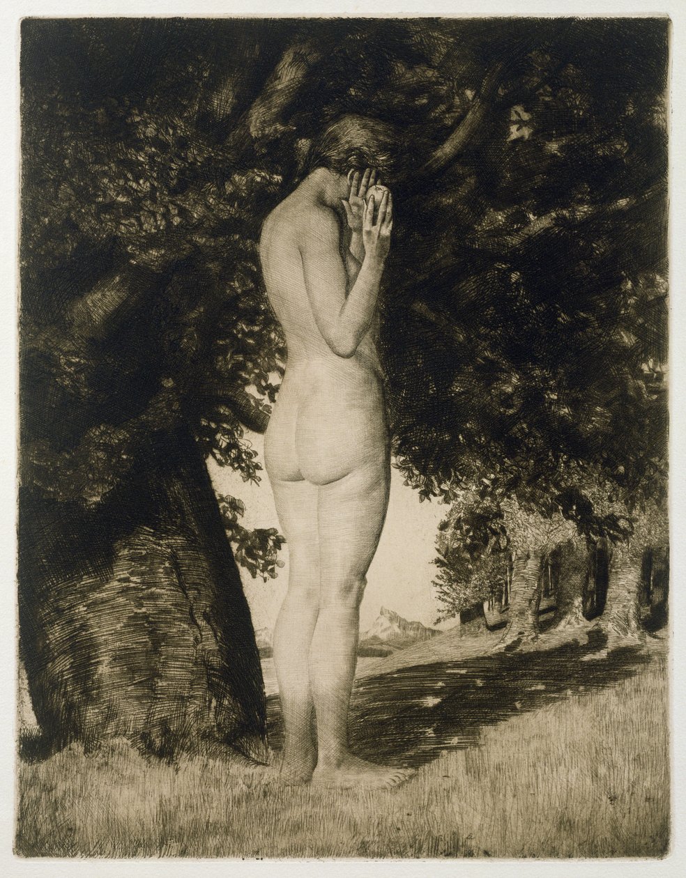 Eva, 1918 door Joseph Uhl