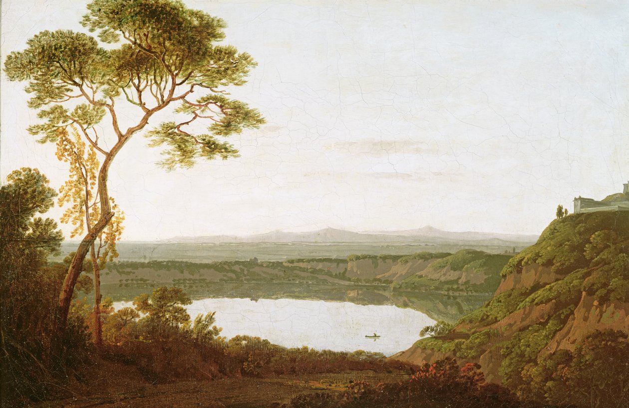 Meer van Albano, c.1790-92 door Joseph Wright of Derby