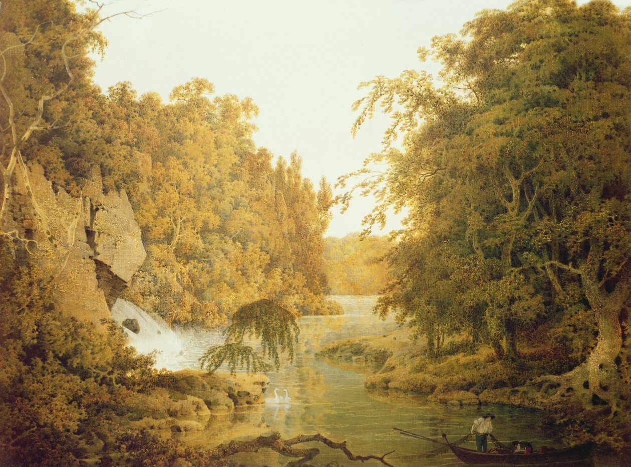 Dovedale, het Peak District door Joseph Wright of Derby