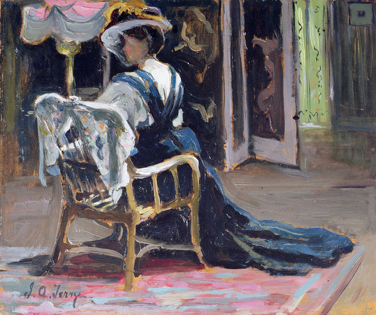 In het Atelier door Joseph Alfred Terry