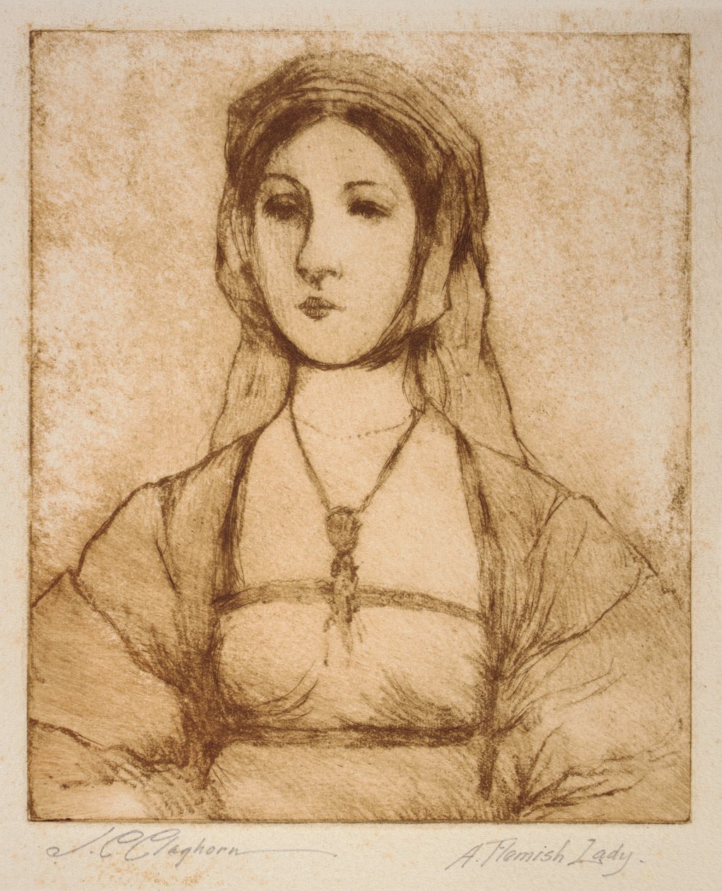 Een Vlaamse Dame door Joseph C. Claghorn