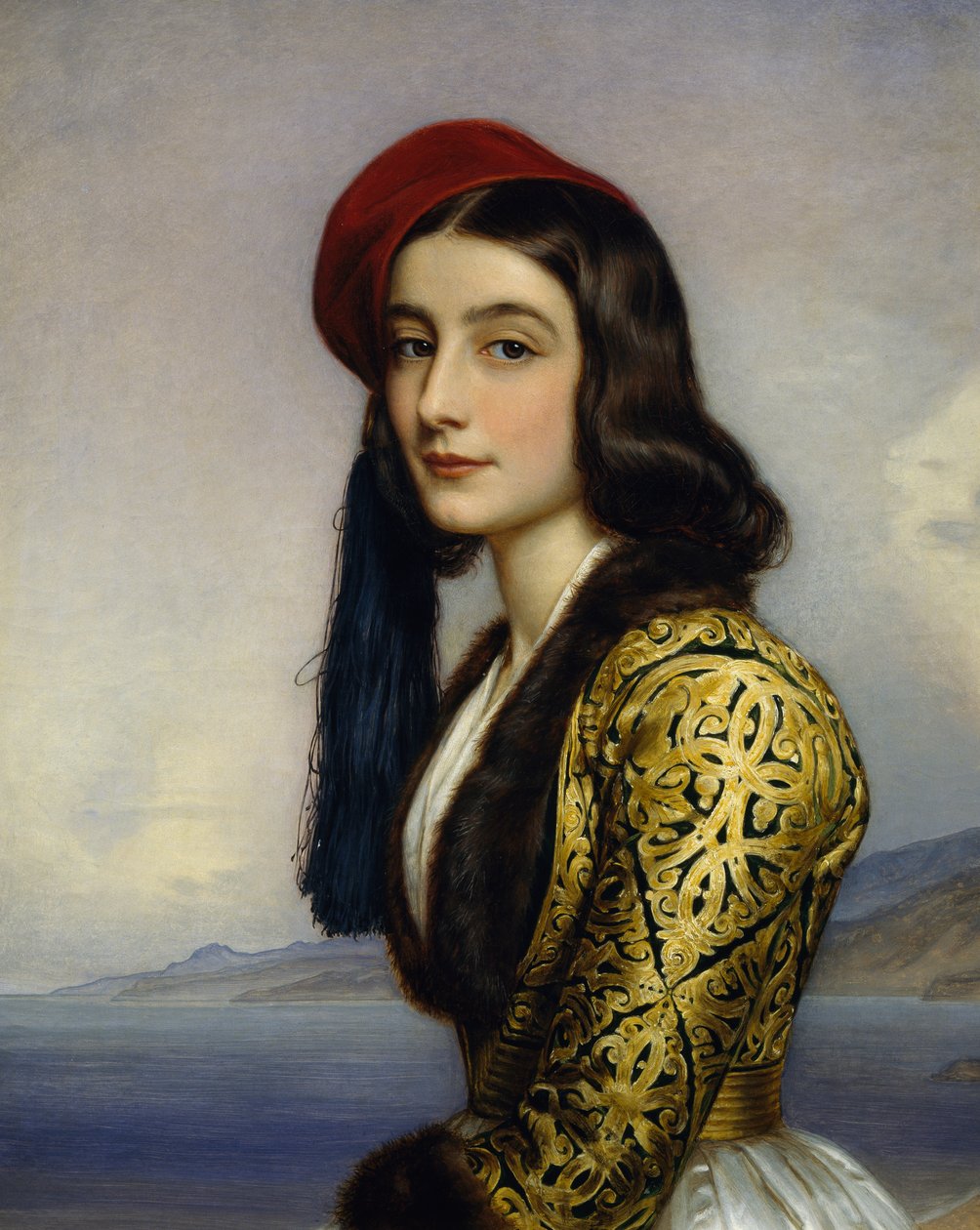 Portret van Khatarina Botzaris door Joseph Carl Stieler