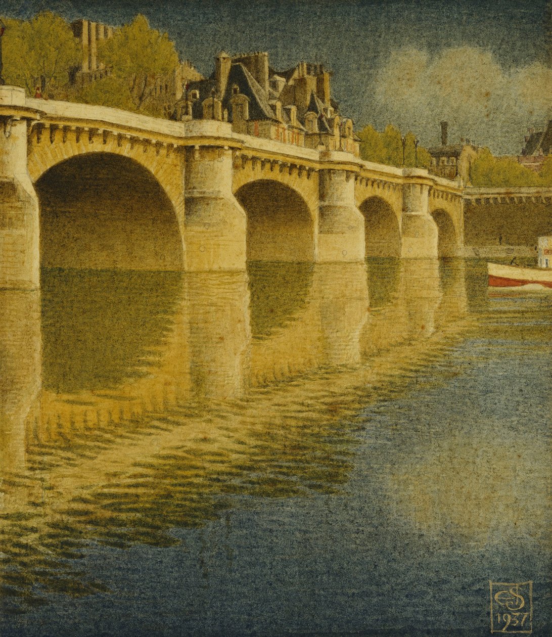 Pont Henri IV door Joseph Edward Southall