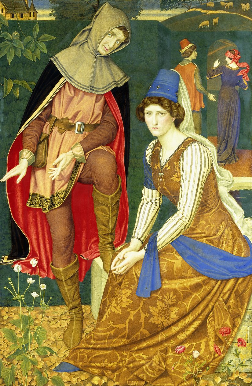 Het Bruine Meisje door Joseph Edward Southall