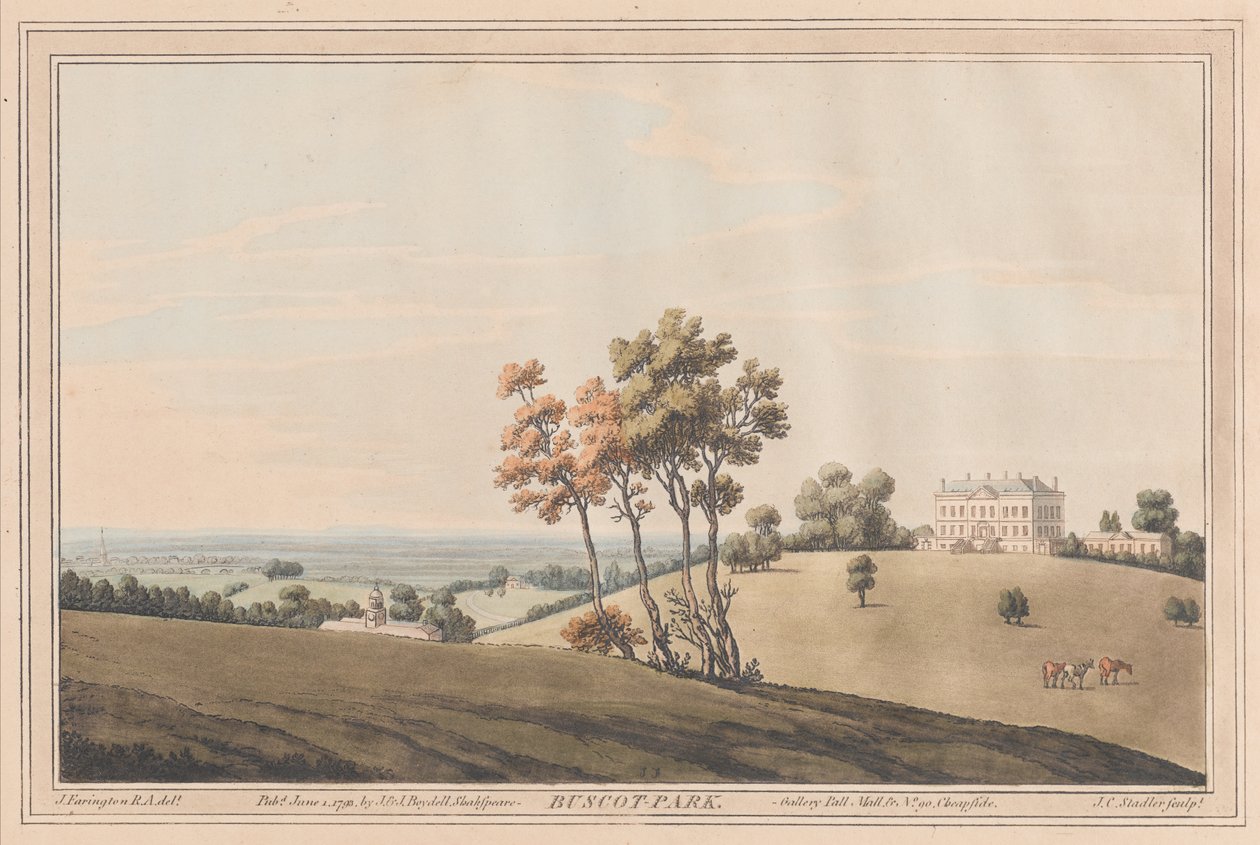 Buscot Park door Joseph Farington