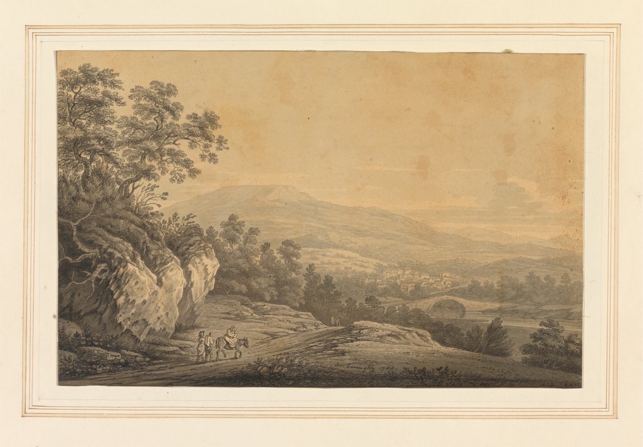 Uitzicht op Ambleside door Joseph Farington