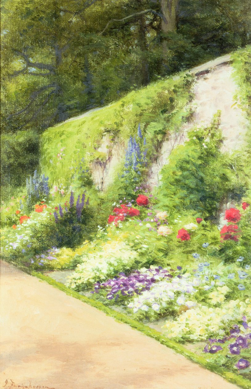 De tuin van de kunstenaar door Joseph Farquharson