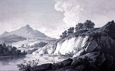 Landschapsschetsen door Joseph Francis Burrel