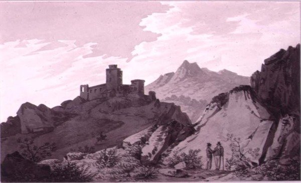 Landschapsschetsen door Joseph Francis Burrel