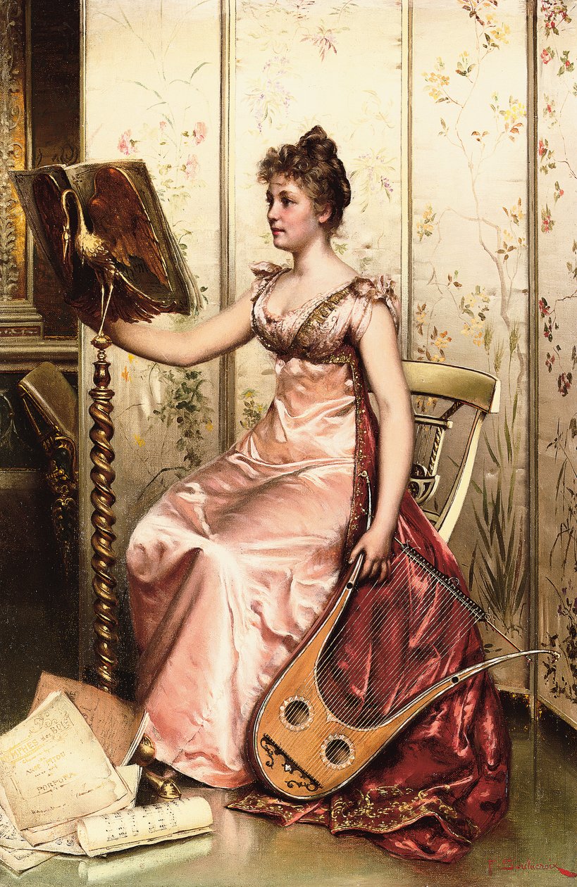 Het recital door Joseph Frederick Charles Soulacroix