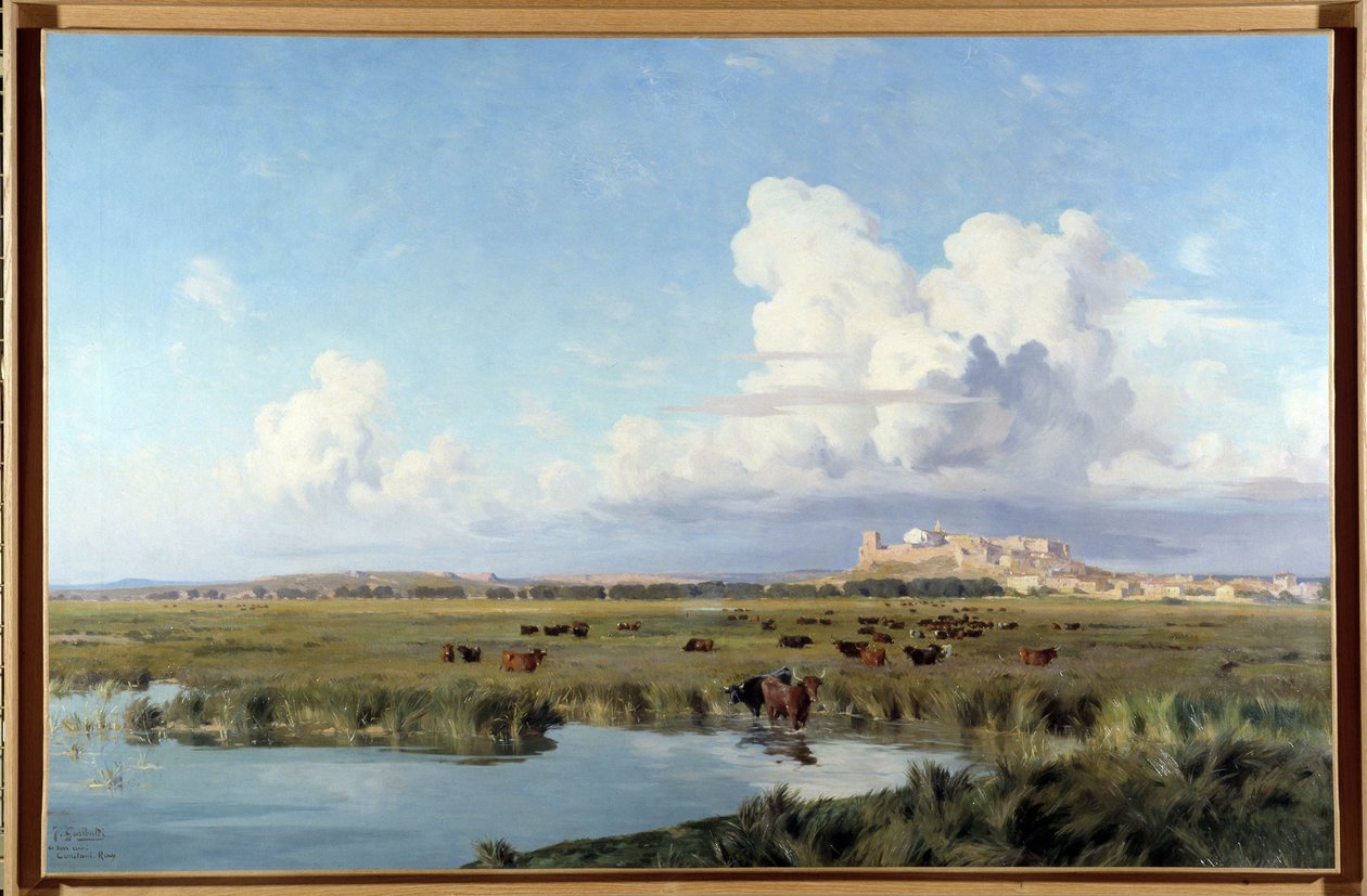 Landschap van Camargue door Joseph Garibaldi