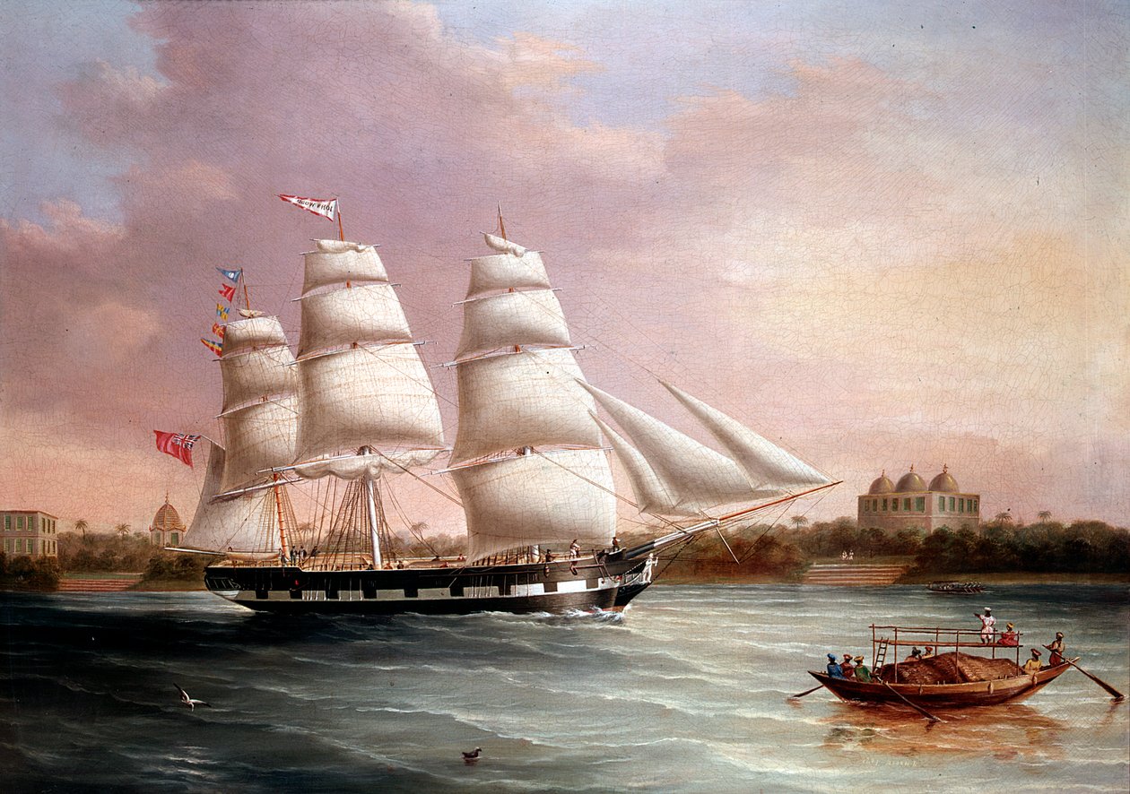 John Wood nadert Bombay, c. 1850 door Joseph Heard