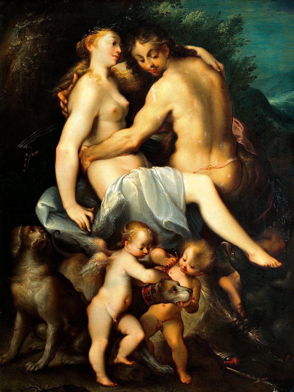 Venus en Adonis door Joseph Heintz
