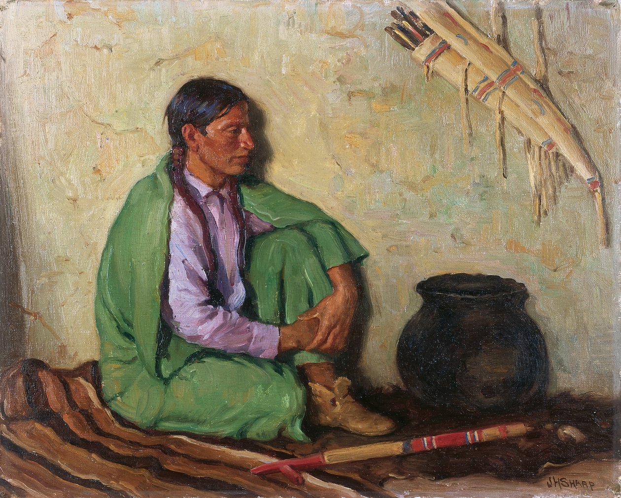 Jachtzoon door Joseph Henry Sharp