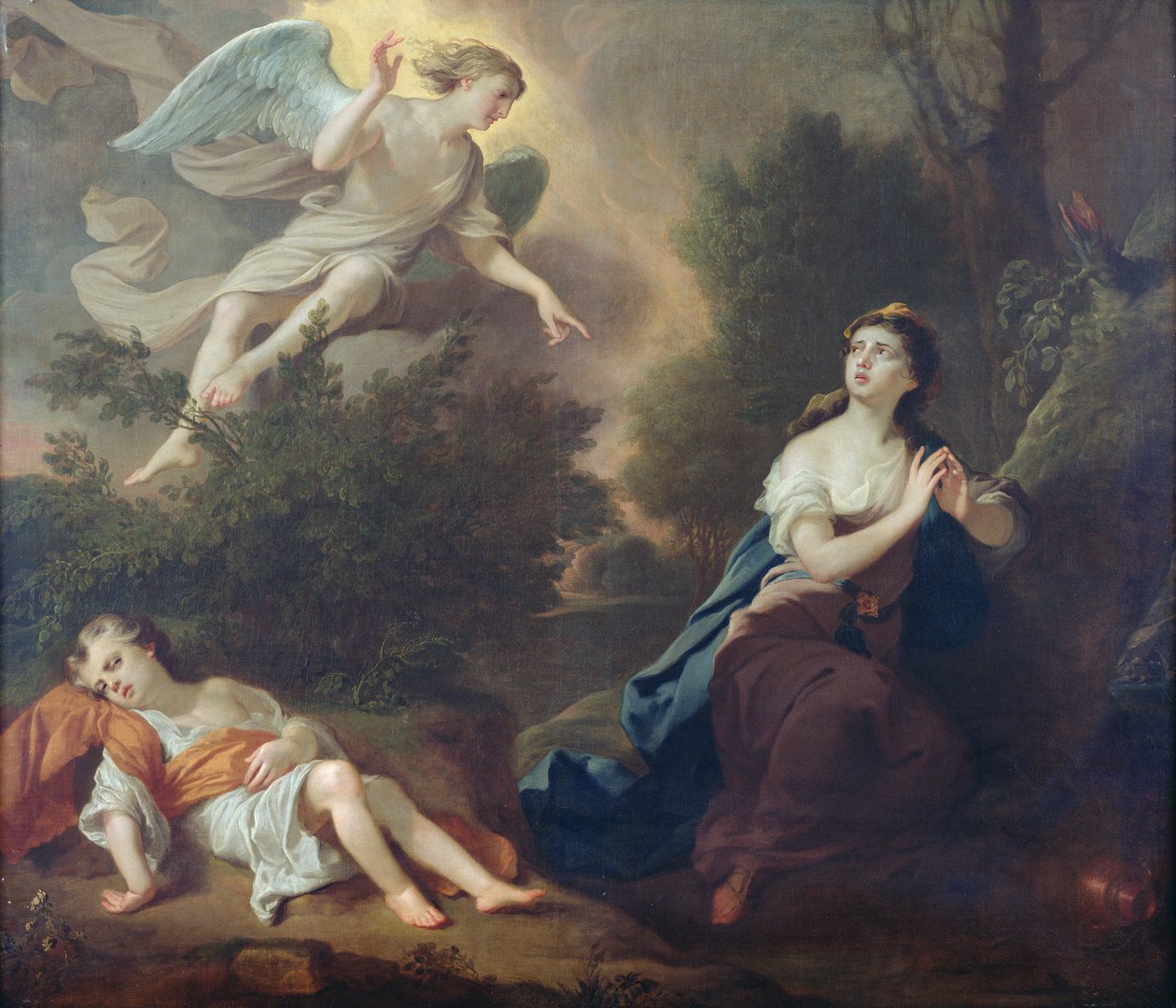 Hagar en Ismaël, 1746 door Joseph Highmore