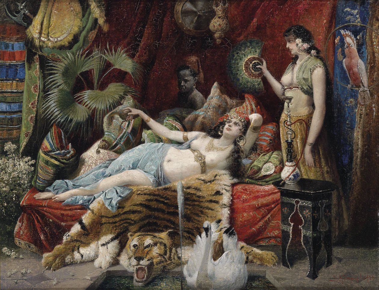 Vrije tijd in de harem door Joseph Himmel