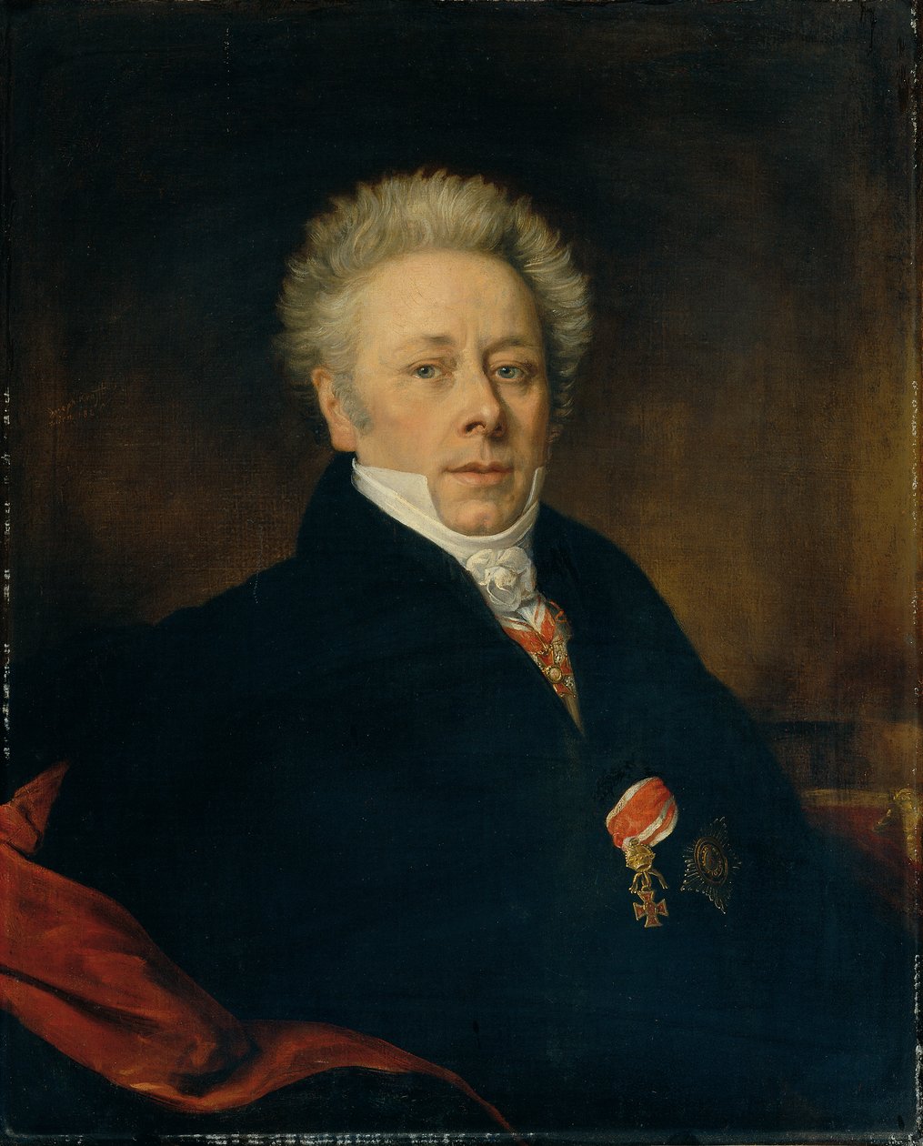 Portret van een heer door Joseph Krafft