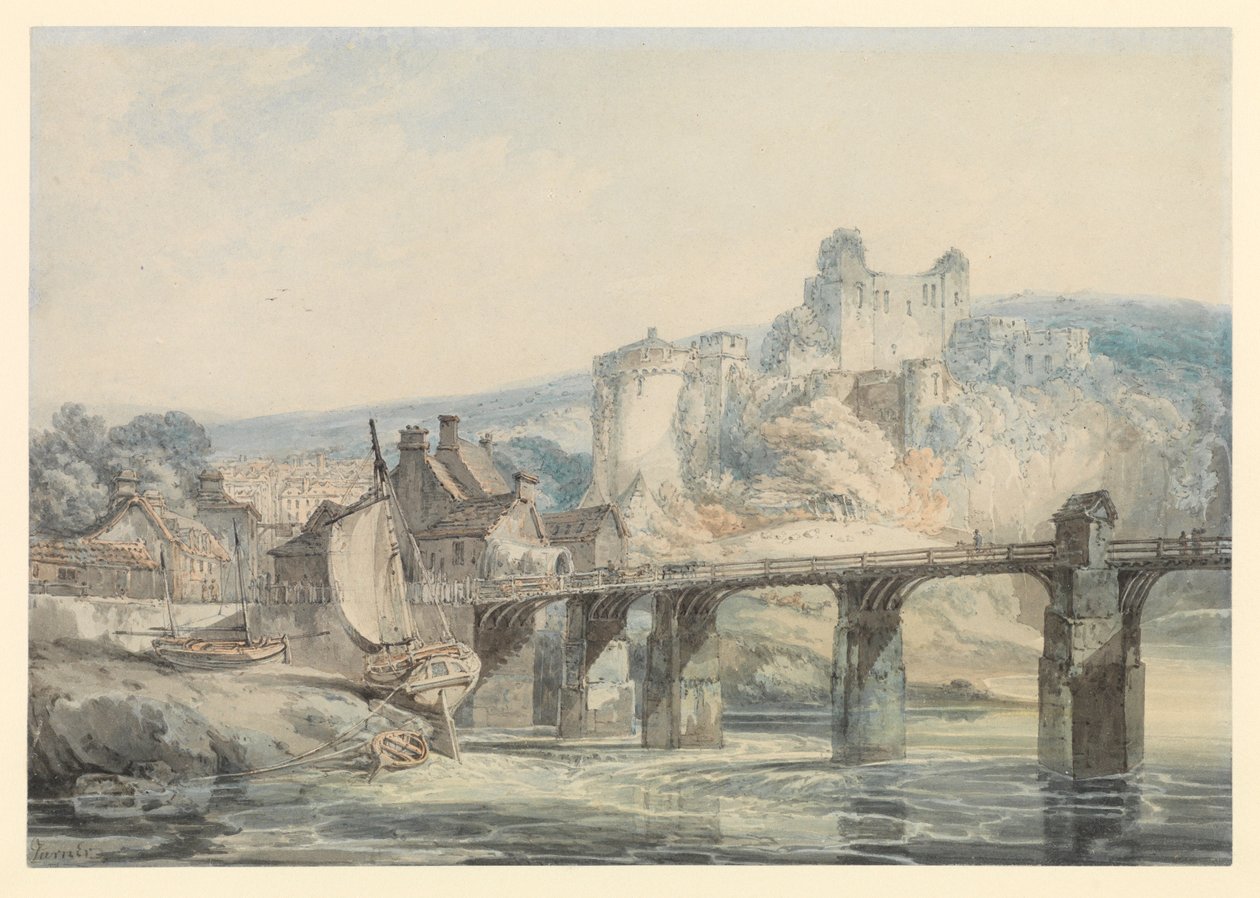 Kasteel Chepstow door Joseph Mallord William Turner
