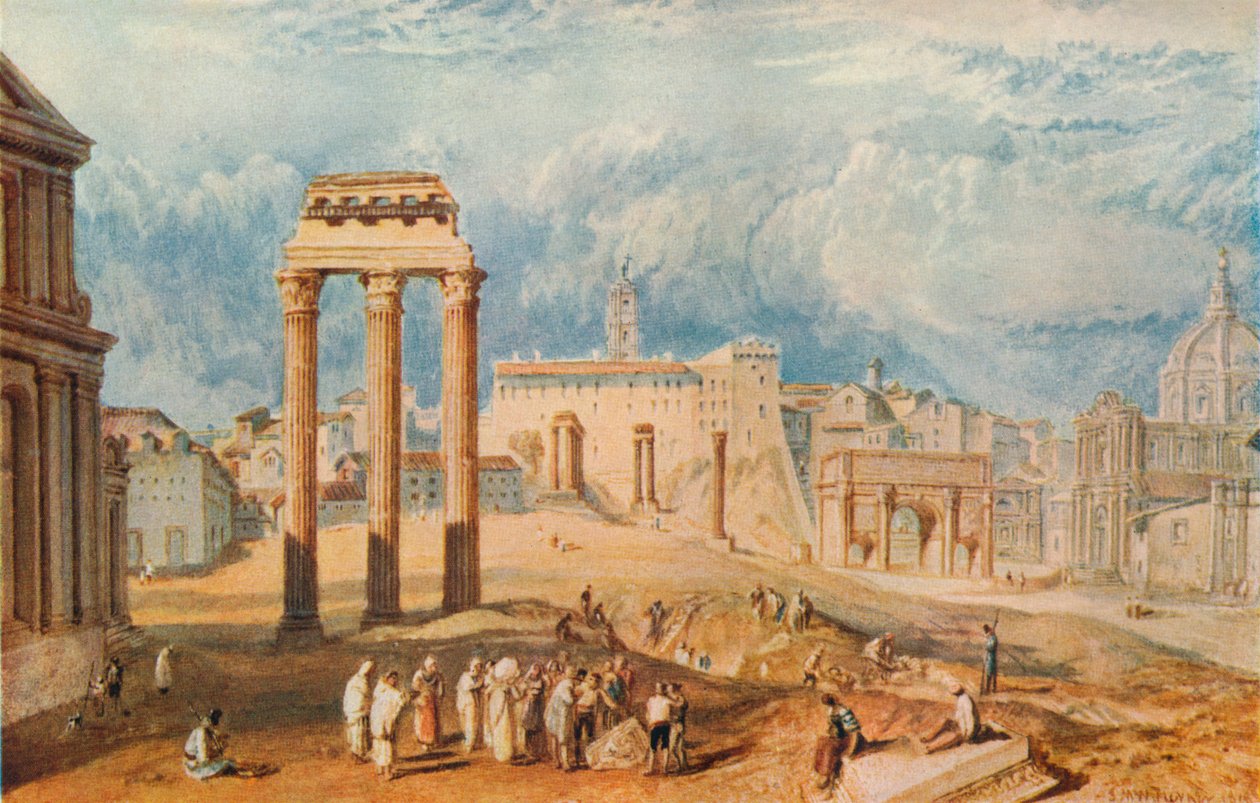 Forum Romanum, 1818 door Joseph Mallord William Turner