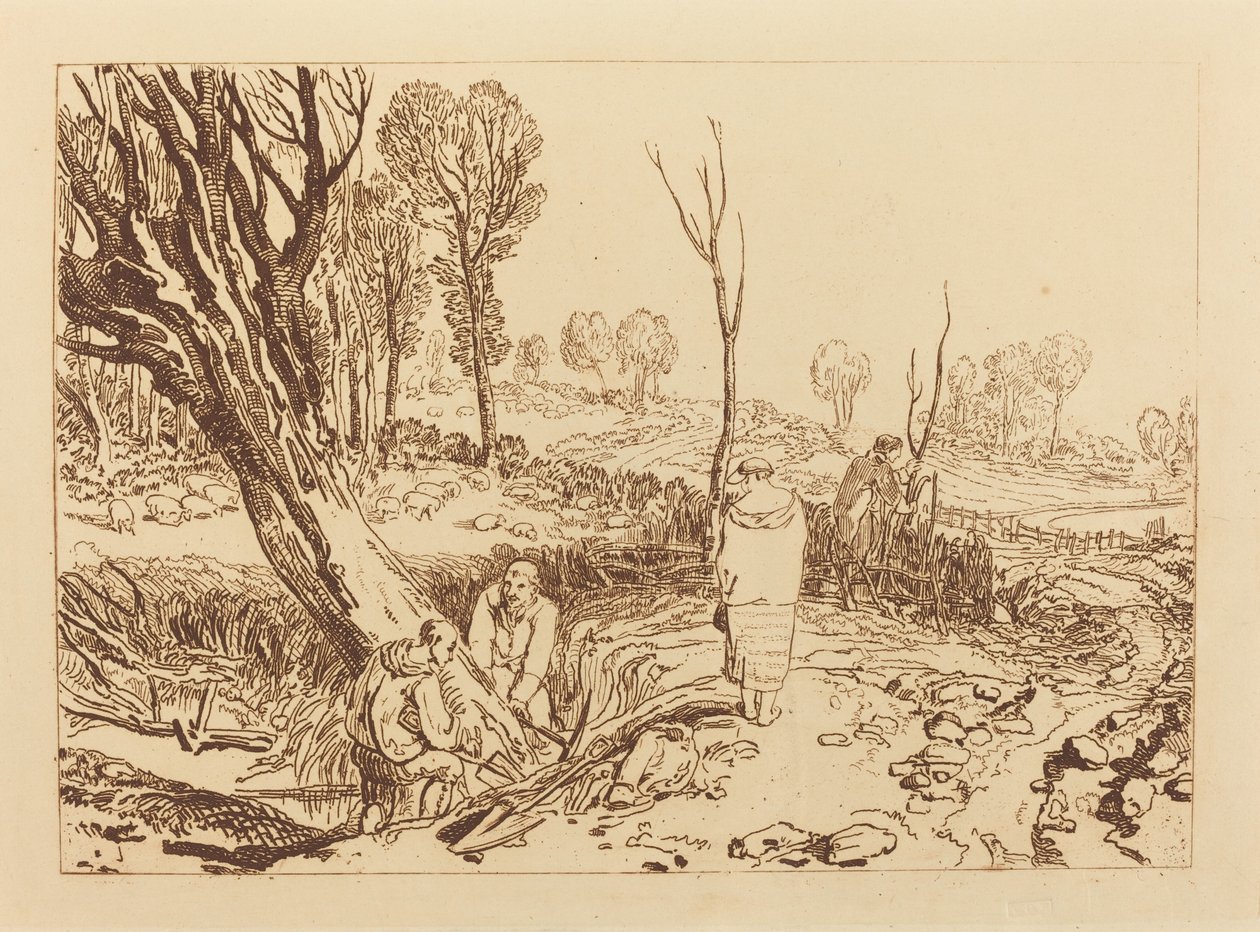 Heggen en Greppels door Joseph Mallord William Turner